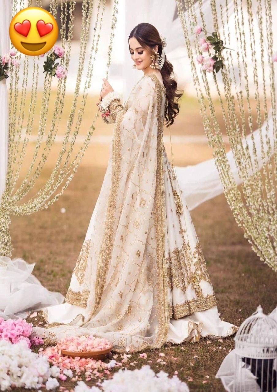 Hira Mani Ruedad-e-Sahr Bridal Frock – Heavy Embroidered Net with Silk Trouser