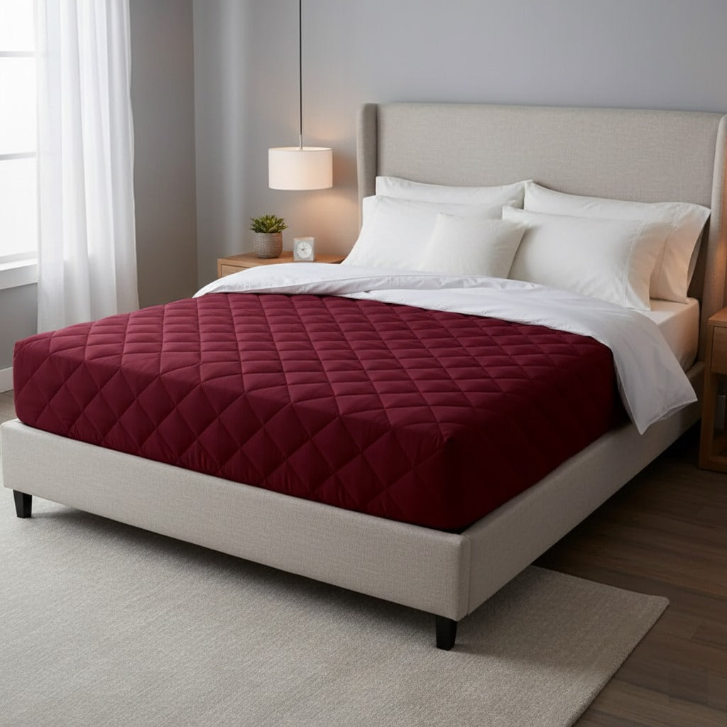Quilted Waterproof Mattress Protector | Soft, Breathable & Washable