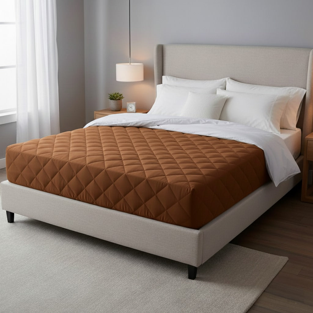 Quilted Waterproof Mattress Protector | Soft, Breathable & Washable