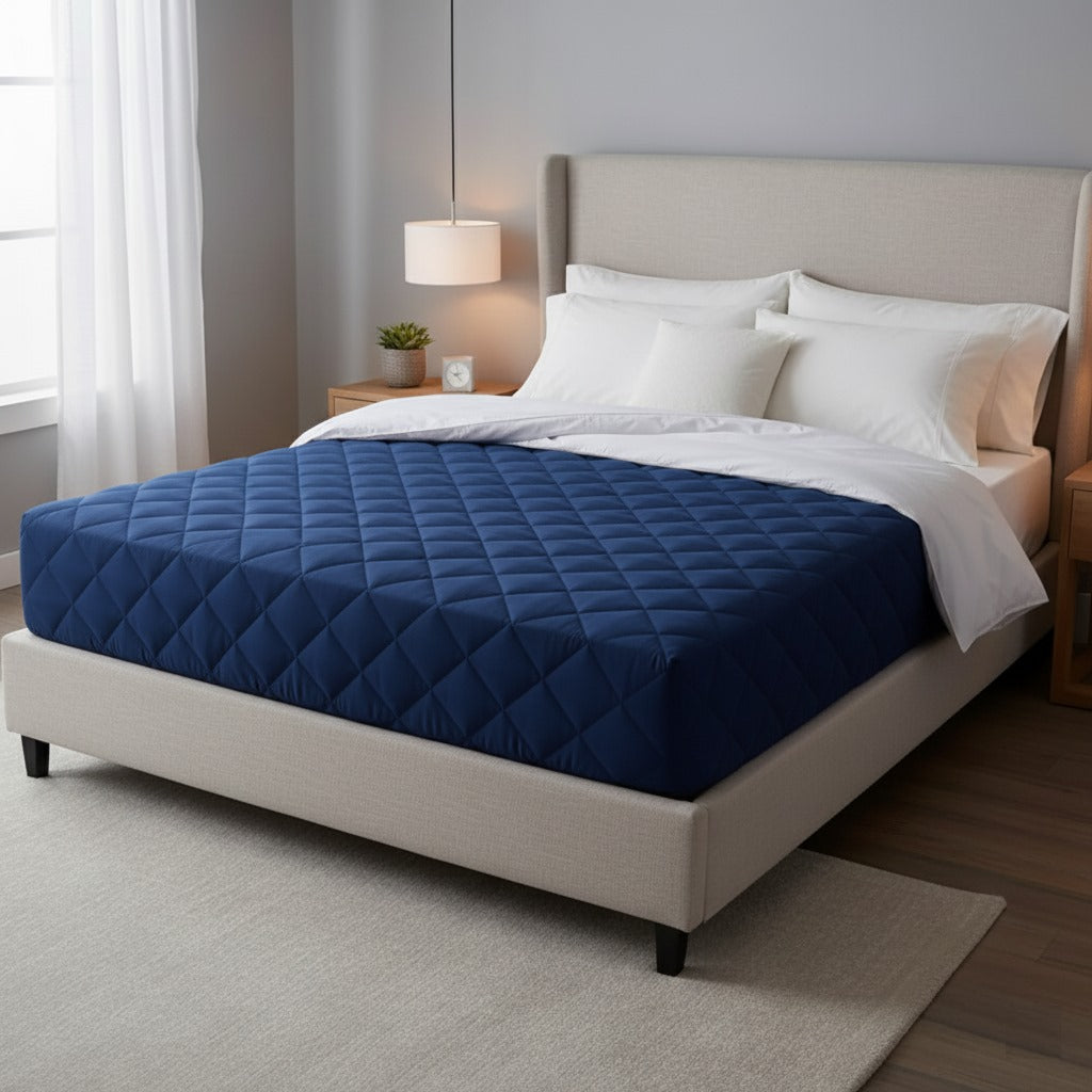 Quilted Waterproof Mattress Protector | Soft, Breathable & Washable